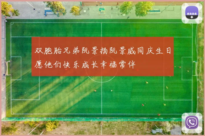 双胞胎兄弟阮景扬阮景威同庆生日愿他们快乐成长幸福常伴